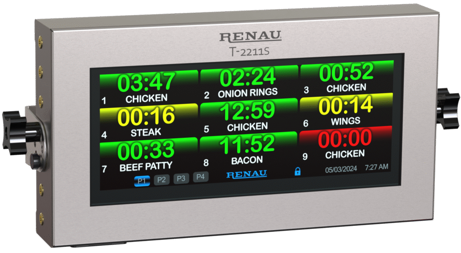 Renau T-2411 SKT Commercial Kitchen Timer with 10" touchscreen display.