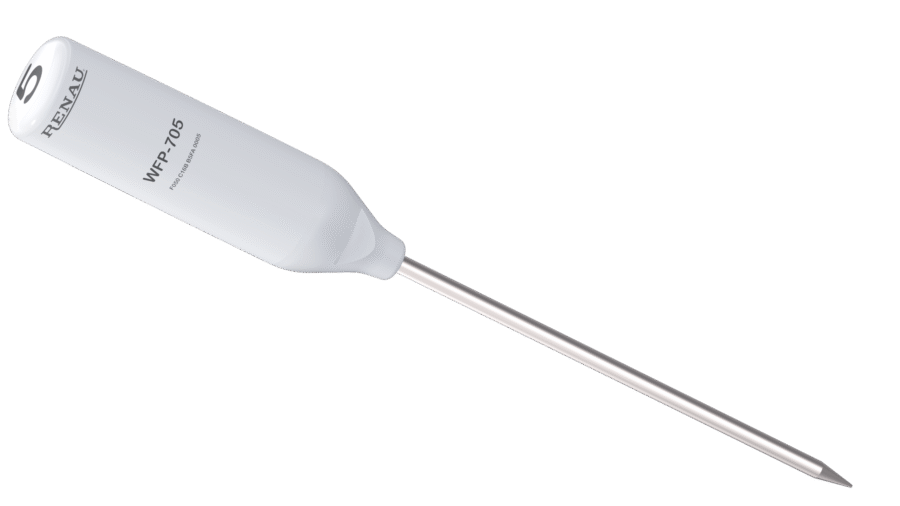 Renau WFP-705 - battery operated Wireless Food Probe for monitoring food in hot or cold holding & temperature check automation.
